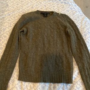 Dark Green Ralph Lauren Cashmere sweater XS